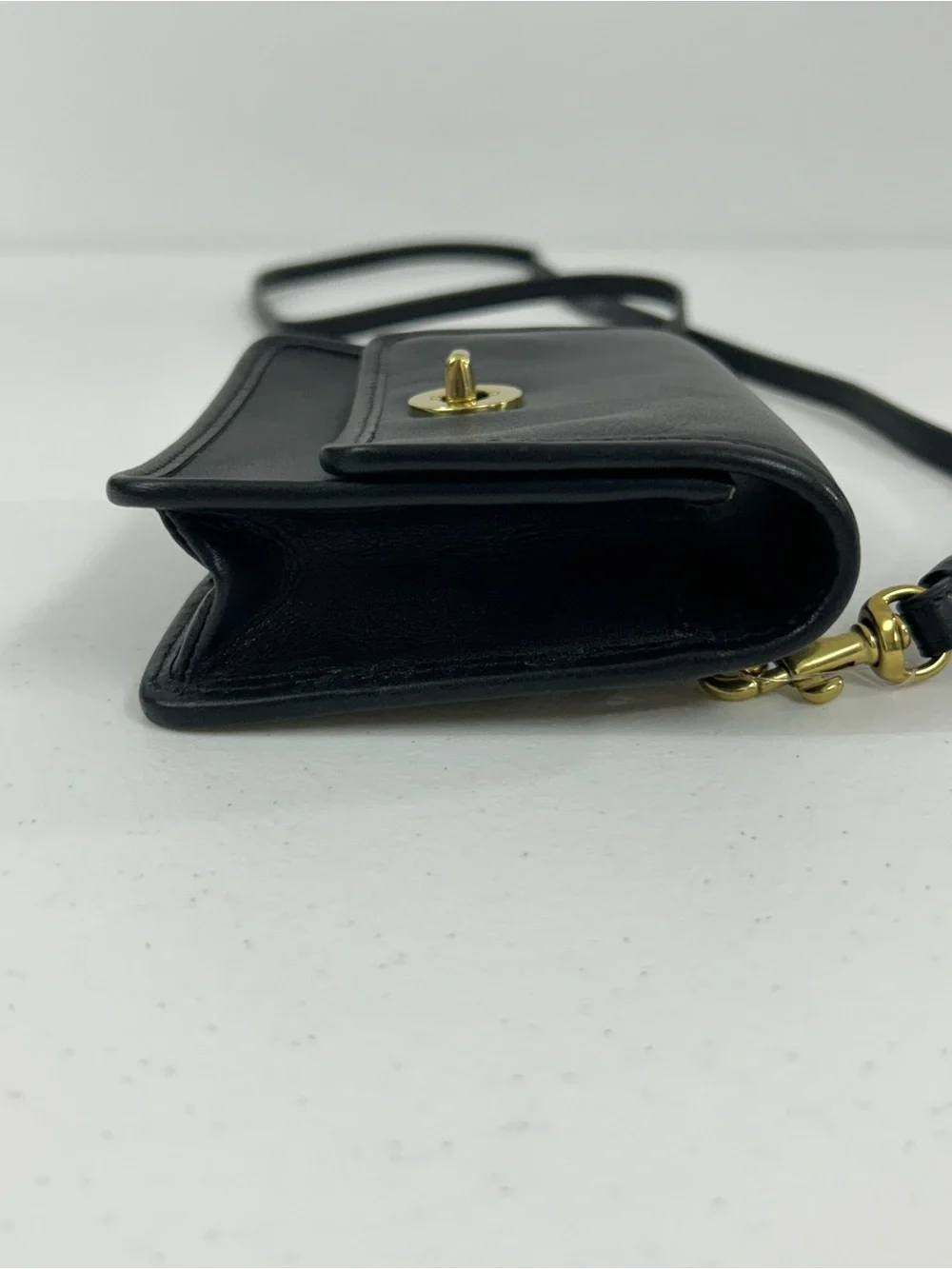 Coach Vintage Mini Black Turnlock Belt Bag NWT
